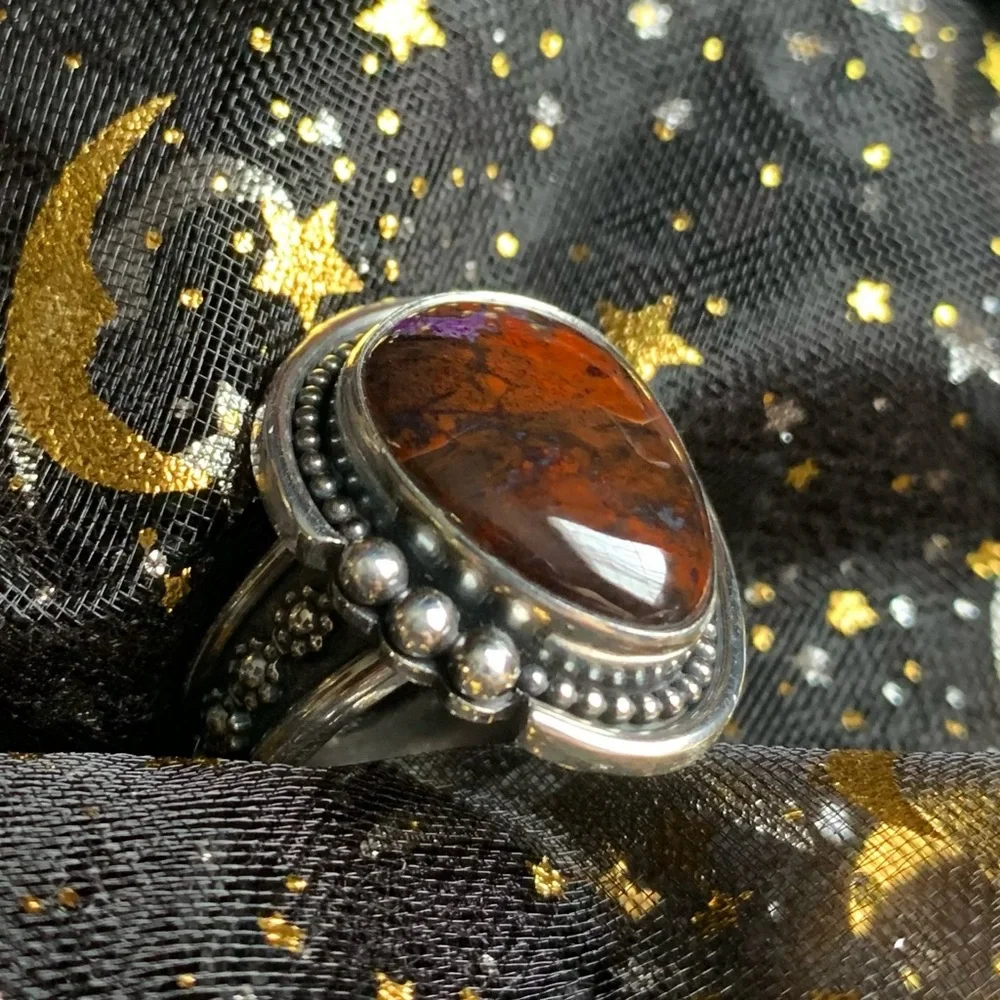Sterling Silver High Grade Sugilite ring new